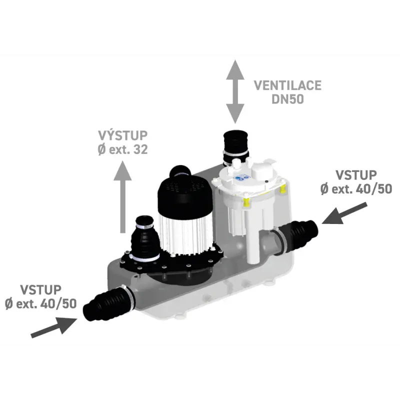 SFA Sanicom 1 N - přečerpávačka pro komerční prostory