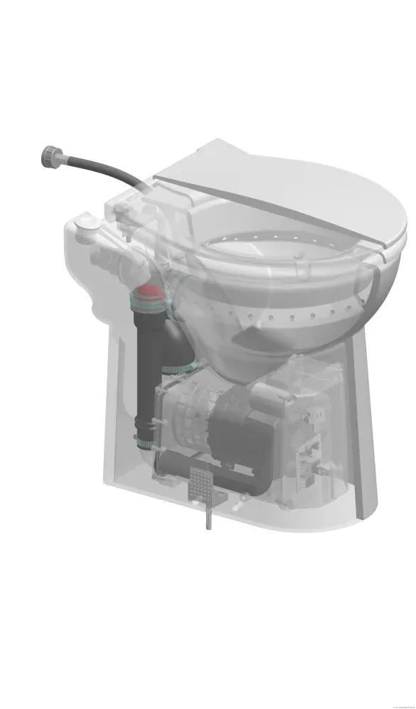 SFA Sanicompact 43 WO Eco Silence - kompaktní WC s přečerpávačkou