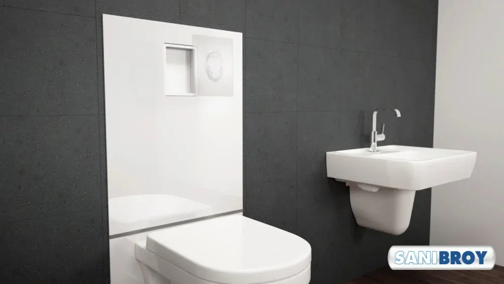 SFA Saniwall  Pro UP - modul pro závěsné WC s přečerpávačkou (verze sklo)