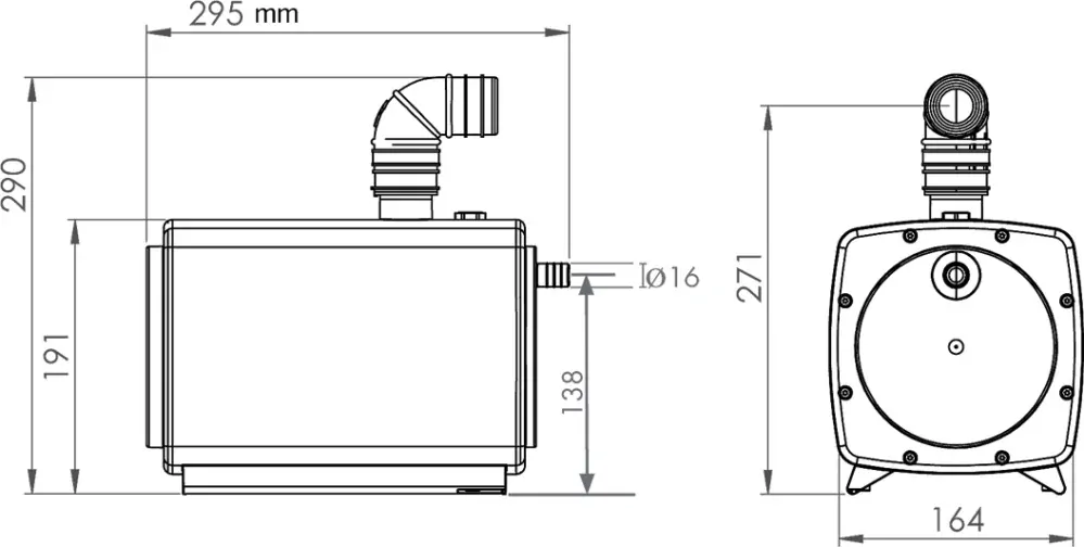 SFA Sanifloor + 1 - přečerpávačka pro bezbariérové sprchy