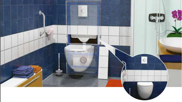 SFA Saniwall  Pro UP - modul pro závěsné WC s přečerpávačkou (verze obklad)