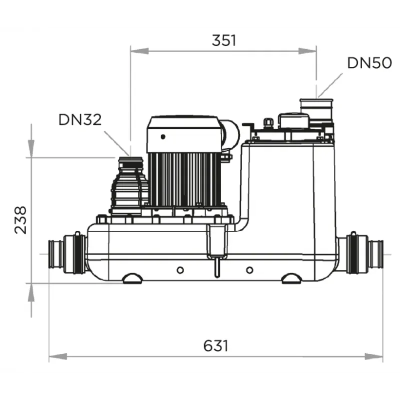 SFA Sanicom 1 N - přečerpávačka pro komerční prostory