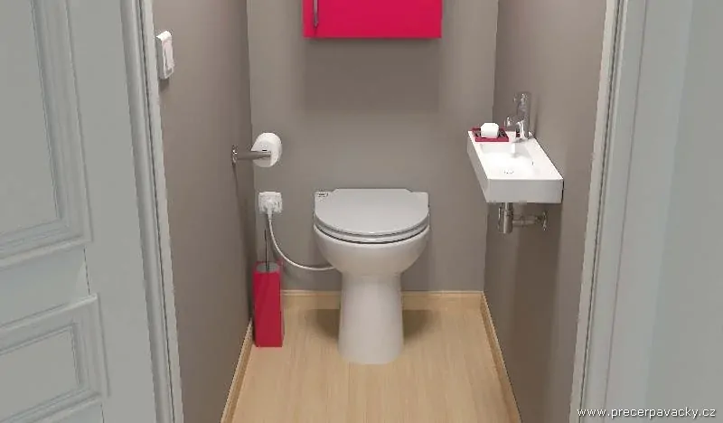 SFA Sanicompact 43 WO Eco Silence - kompaktní WC s přečerpávačkou