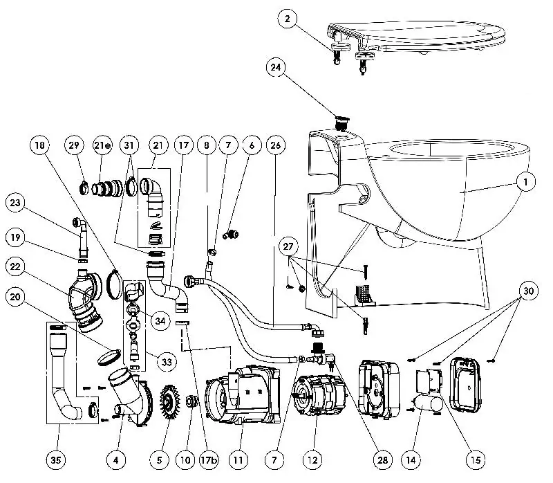 SFA Sanicompact Pro Eco Silence - WC s přečerpávačkou
