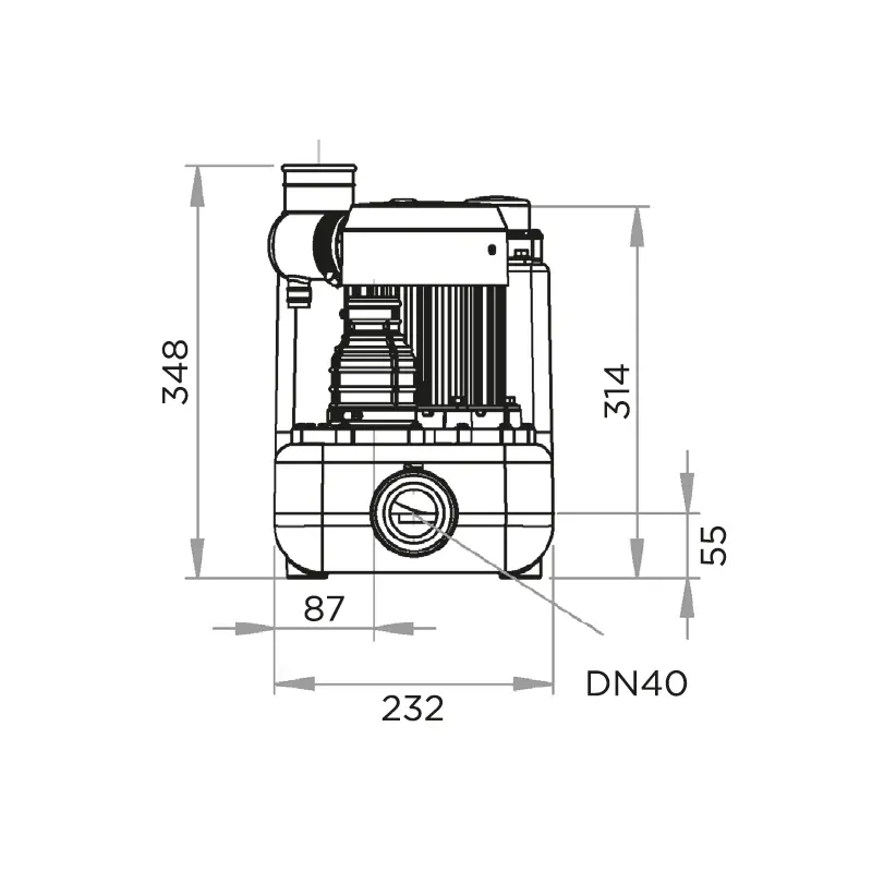 SFA Sanicom 1 N - přečerpávačka pro komerční prostory