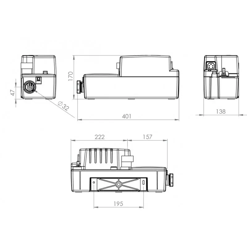 SFA Sanicondens Best Flat- přečerpávačka pro kondenzát
